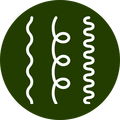 Icon with wave, curl, and coil lines
